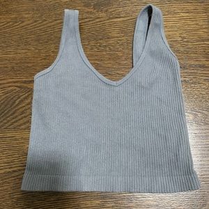 Free People Ribbed Cropped Tank